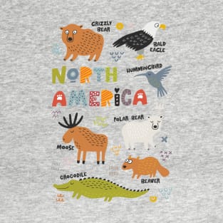 North American Animals T-Shirt